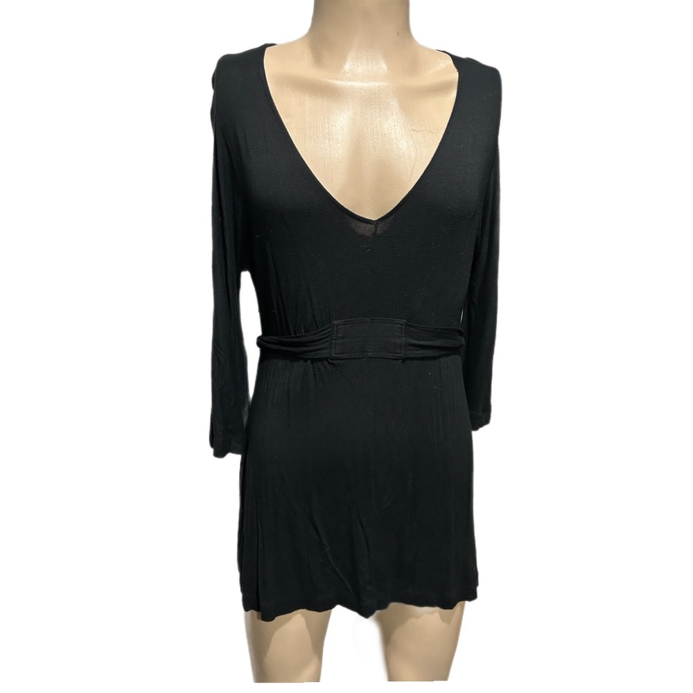Women’s Banana Republic Belted Tunic Top in Black